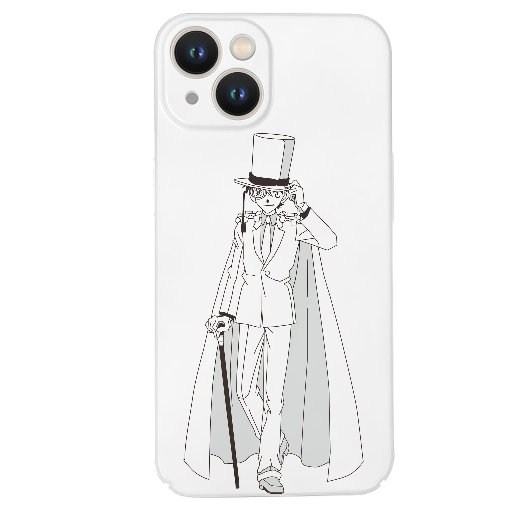 （画像用） 名探偵コナン くろば かいと Detective Conan Kuroba Kaito 【iPhone 14シリーズ対応】ハードケース
